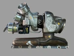 Bentley Bentayga 6.0 W12 Turbocharger N/s Passenger Side Left 07P145721H Used. Price: $1345.40.