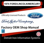 1974 Ford Lincoln Mercury Mustang Ii Mk Iv Cougar XR-7 Shop Manuals Cd New. Price: $59.50.