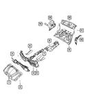 Genuine Mopar Floor Pan Silencer Right 5112122AC New. Price: $44.52.