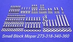 Sbm Small Block Mopar Engine Stainless Steel Hex Bolts Kit 273 318 340 360 Set New. Price: $50.95.