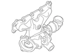 Genuine Land-rover Turbocharger LR066515 New. Price: $3194.96.