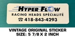 Hyper Flow Racing Heads Specialite - Vintage Original Decal Sticker Engines Used. Price: $6.47.