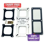 The Blower Shop 4300, One Polished Aluminum Billet Dual Carb Adapter 4150 (8-5/8 New. Price: $293.57.
