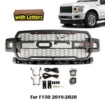 Front 2018- 2020 Ford F150 Raptr Grille Black W/LETTERS/2 Side Lights New. Price: $189.77.