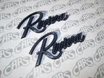 1979-1985 Buick Riviera Chrome Monograms Scripts Oem #1261160 Pair New. Price: $59.50.