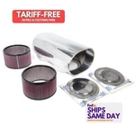 Blower Drive Service SC-9003, Kit Dual Dominator Scoop W/ Filters Polished New. Price: $1112.47.