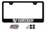 Vortech Supercharger License Plate Frame Premium Black Metal W/ Screws And Cap New. Price: $19.95.