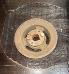 Scag Hydro 52" Walk Behind Mower Deck Blade Spindle Double Pulley Hub 482748 Used. Price: $20.00.