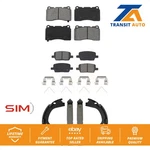 Front Rear Semi-metallic Brake Pads And Parking Shoes Kit For Chevrolet Camaro New. Price: $80.80.