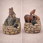 Kimple 2999 Ceramic Slip Mold Stone Fountain Bowl For Various Figures 8 Inches Used. Price: $22.39.